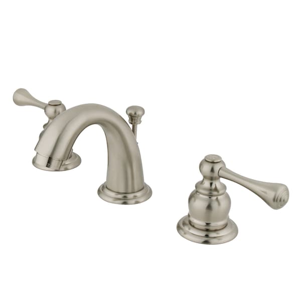 Vintage Widespread Bathroom Faucet, Brushed Nickel
